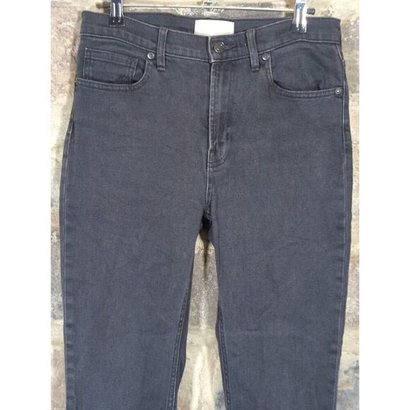 Everlane Jeans Woman's 29 The Hi Rise Washed Black‎ Ankle Basic Casual Stretch - Picture 3 of 13